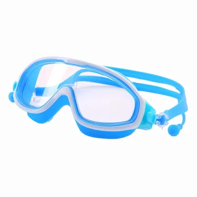 Image de Lunettes de natation anti-buée, Lunettes de plongée réglables pour enfants à partir de 3 ans - FROGGLE Bleu