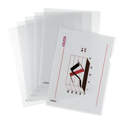 Obrázok produktu pre Herlitz 5914304 - Zložka na spisy - A4 - Polypropylén (PP) - Transparentná - Matná - Na výšku