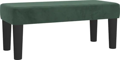 Image de Banc Vert foncé 70x30x30 cm Velours