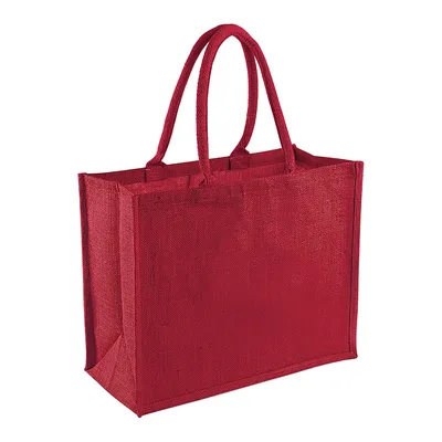 Immagine prodotto di Borsa per la spesa in iuta Westford Mill, 21 litri BC1542 (taglia unica) (rosso/rosso)
