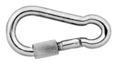 Produktbild von Karabinerhaken mit Sicherheitsverschluss DIN 5299D,12x140mm - Brandbekämpfung, ZB - 10er-Pack