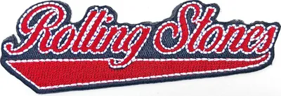 Produktbild von The Rolling Stones - Schrift - Aufnäher zum Aufbügeln, Baseball RO8734 (Einheitsgröße) (Rot/Grau)