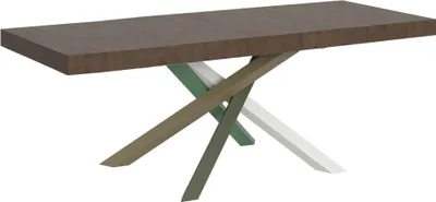 Produktbild von Ausziehtisch 160/420x90 cm Volantis Premium Walnuss mehrfarbig Beine 4/A