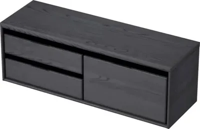 Obrázek produktu pro Koupelnová skříňka pod umyvadlo Sanox Loft dub černý 140,2 x 48,6 x 45 cm
