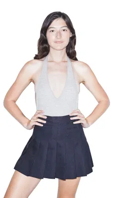 Immagine prodotto di Gonna da tennis in gabardina da donna, colore blu patriottico, taglia grande