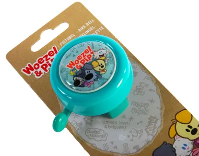 Obrázok produktu pre Zvonček na bicykel Woezel a Pip pre deti v mätovo modrej farbe