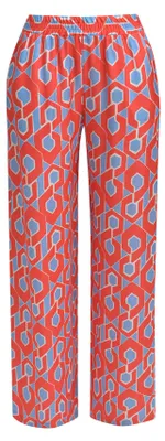 Produktbild von Milano (21) WIDELEG PANTS ELASTIC WAIST FRENCH, RED PRINT 1400 1400 40