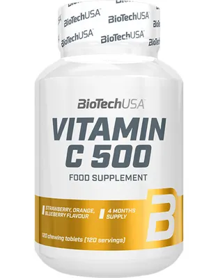 Produktbild von Biotech USA Vitamin C 500 - 120 Kautabletten