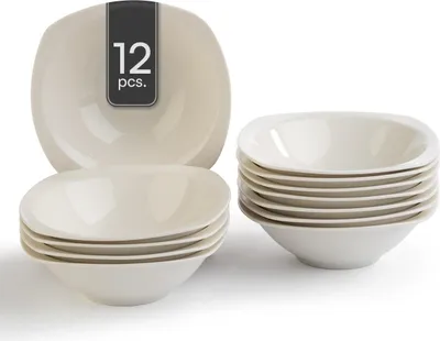 Produktbild von Schalen - 16,5 x 16,5 cm - Weiß - Bone China - eckig - 12er Set