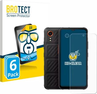 Produktbild von 6x Für Samsung Galaxy XCover 7 (Display+Kamera) Schutzfolie BROTECT Displayschutz Display Schutz Folie Klar Transparent
