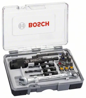 BOSCH Bohrer- und Bit-Set 20-teilig für Metall mit PH2, PZ2, T15, T20, T25