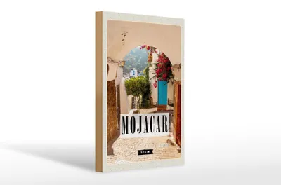 Produktbild von Holzschild Reise 20x30cm Mojacar Spain Spanien Urlaub