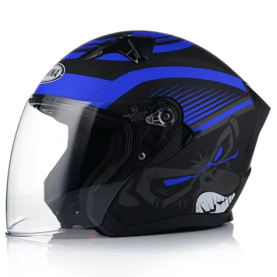 Obrázok produktu pre Jet helma Motocyklová prilba Skúterová prilba s integrovanou slnečnou clonou Jet veľkosť S 55-56cm