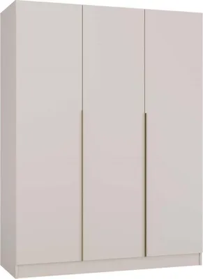 Obrázek produktu pro Velká skříň SENSO 3D se 3 dveřmi a zlatými úchytkami | Barva: kašmír | 150x200x56,5 cm