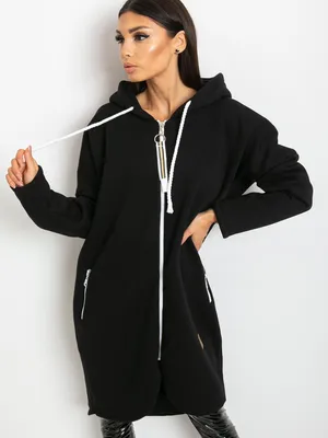 Produktbild von Relevance Langes Sweatshirt für Damen Belanete schwarz S/M