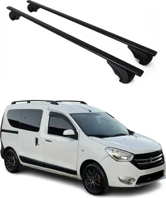 Obrázek produktu pro Příčné střešní nosiče pro Dacia Dokker 2012–2021, černé