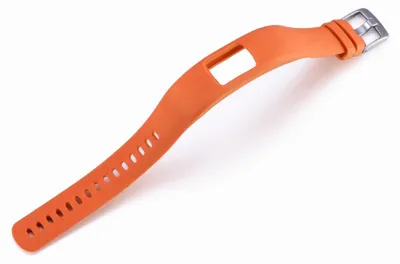 Produktbild von By Qubix Silikon-Sportarmband - Orange - passend für Garmin Vivofit 4