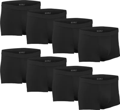 Produktbild von NAHLE 8er Pack Baumwolle Boxershorts Größe XXL »Herren Unterhosen Männer Retroshorts« (8 Stück) , elastischer weicher Webbund