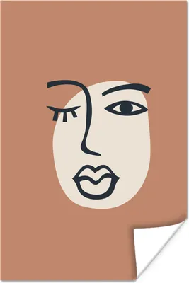 Produktbild von MuchoWow® Poster Pastell - Blinzeln - Farben 120x180 cm - Kunstposter