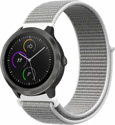 Produktbild von Strap-it Garmin Vivoactive 3 Nylonband (Muschel)