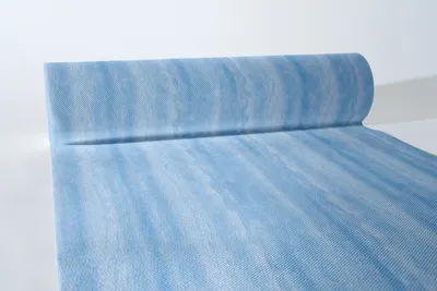 Produktbild von Airlaid Tischläufer Aquarell in Blau, 40 cm x 24 m , 1 Stück - Mank