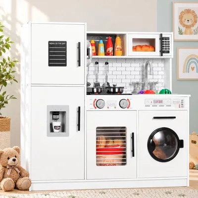 Produktbild von Kinderküche mit Licht und Sound Spielküchen für Kinder ab 3 Jahren Weiße