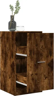 Produktbild von "im Angebot" Apothekerschrank Räuchereiche 40x41x77,5 cm Holzwerkstoff - Kommoden CC24081