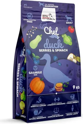 Produktbild von SYTA MICHA Chef Duck  berries and spinach - trockenfutter für Hunde - 9kg