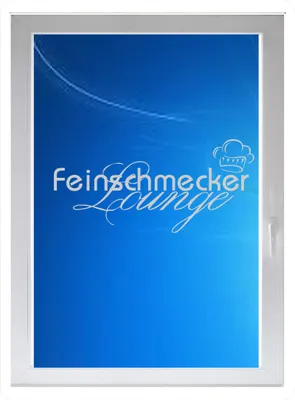 Produktbild von INDIGOS UG - Feinschmecker Lounge - Farbe: silberfein satiniert - 116x54 cm - Sichtschutzfolie - Fensterfolie - Glasdekorfolie - für die Küche, Bad ans Fenster