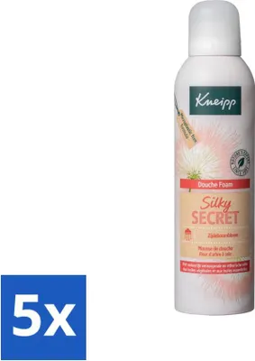 Produktbild von Kneipp - Duschschaum - Seidiges Geheimnis - Seidenblüte - 200 ml - Vorteilspack - 5 Stücke