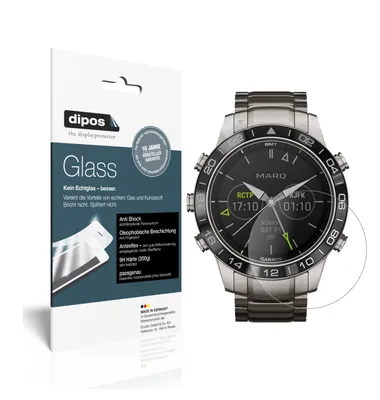 Zdjęcie produktu dla 2x folia ochronna do Garmin MARQ Aviator matt - Anti-Shock 9H folia dipos Glass szkło plastikowe