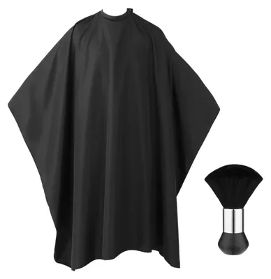 Imagen del producto de Delantal antistaático para peluquería - Bata para adultos - Delantal de peluquería - Cierre ajustable - 160 x 140 cm - Protección contra el cabello y los productos