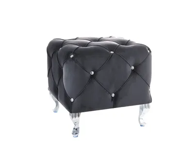 Produktbild von Glamour-Hocker BERTIN – schwarz