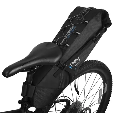 Produktbild von Wasserdichte Fahrradtasche Fahrradsatteltasche Packtasche MTB Mountainbike Rennrad Heckgepäcktasche verstellbar 3 l–10 l