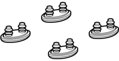 Imagen del producto de Geberit: Compensador para el anillo del asiento del inodoro, AquaClean 4000, estándar, 1 unidad.