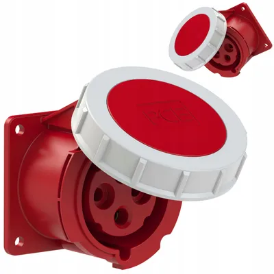 Produktbild von PCE POWER TWIST Einbau-Steckdose 32A IP67 Rot 400V