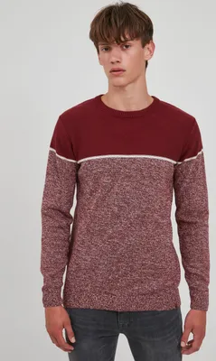 Produktbild von INDICODE IDLynn Herren Strickpullover Feinstrick Pullover mit Rundhalsausschnitt