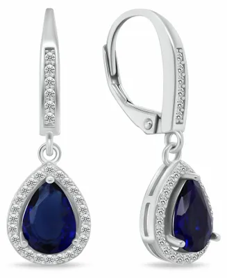 Immagine prodotto di Orecchini scintillanti in argento con zirconi blu EA1192WB