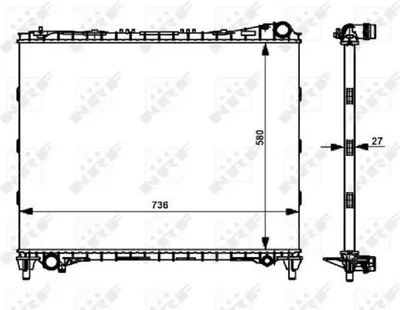 Obrázok produktu pre Kühler, Motorkühlung NRF 59174