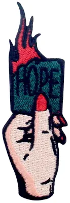 Patch, gebügelt oder aufnähbar, 3 x 8,8 cm, 1 Stück