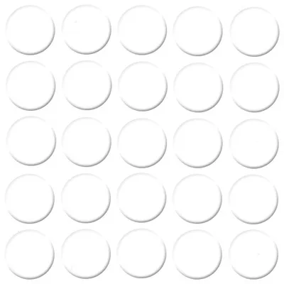 Produktbild von haggiy Selbstklebende Abdeckkappen für Möbel - Durchmesser 14 mm - 25 Stück - Möbelpflaster (Kristallweiß)