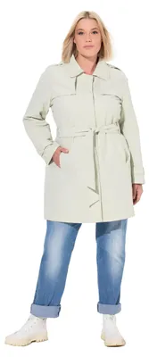 Zdjęcie produktu dla Płaszcz damski Ulla Popken, dostępne rozmiary plus size, fason A, krótki rękaw
