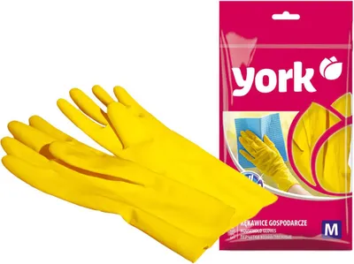 Produktbild von Gummihandschuhe M (1 Paar) - AZUR - YORK - CLEAN HOUSE