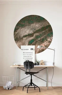 Produktbild von Komar Vlies Fototapete rund und selbstklebend "Cuivre" - Größe: 125 x 125 cm (Breite x Höhe) - 1 Stück