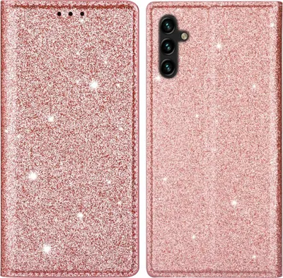Produktbild von Samsung Galaxy A15 Hülle - Coverup Glitzer Klapphülle - Roségold