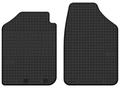 Imagen del producto de Alfombrillas de goma delanteras para Dacia Spring desde 2021 (hatchback) – juego de 2 piezas, negras, a medida – Wielganizator SolidTread