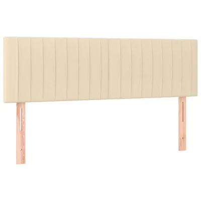 Image de vidaXL Têtes de lit 2 pcs. Crème 72x5x78/88 cm Tissu