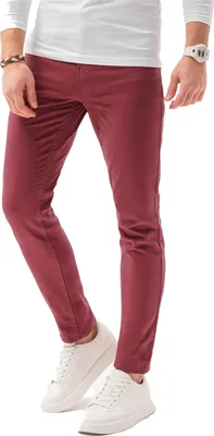 Zdjęcie produktu dla Ombre Clothing Męskie chinosy Heinz ciemnoczerwone M