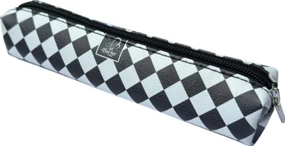 Image de Mini trousse rectangulaire à carreaux blancs