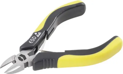 Produktbild von TOOLCRAFT TO-6763704 ESD Seitenschneider mit Facette 110 mm